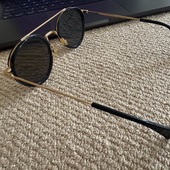 Celine Round Mia Sunglasses CL 41424/S Black - Picture 5 of 7